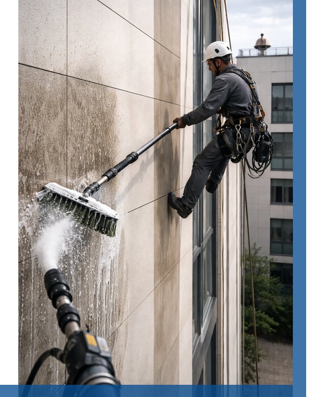 Мойка фасада из керамогранита в Оренбурге от 305 р. | ВЫСОТНИК-Рнб