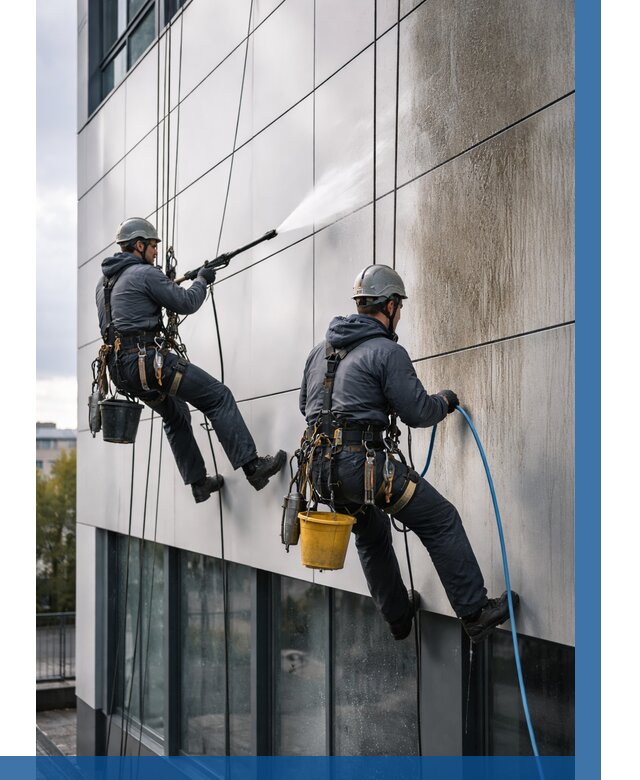 Мойка фасада из композита в Оренбурге по цене от 305 р. | ВЫСОТНИК-Рнб