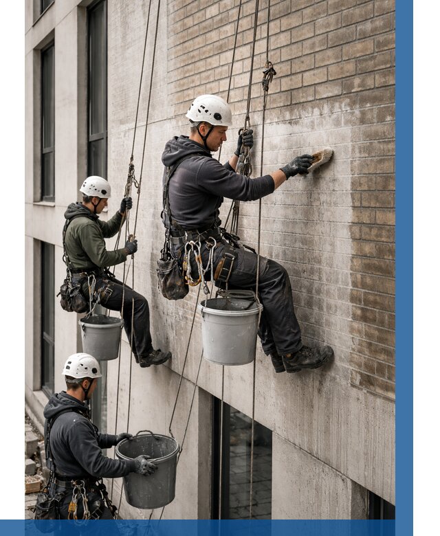 Удаление высолов с фасада в Оренбурге от 254 р. | ВЫСОТНИК-Рнб