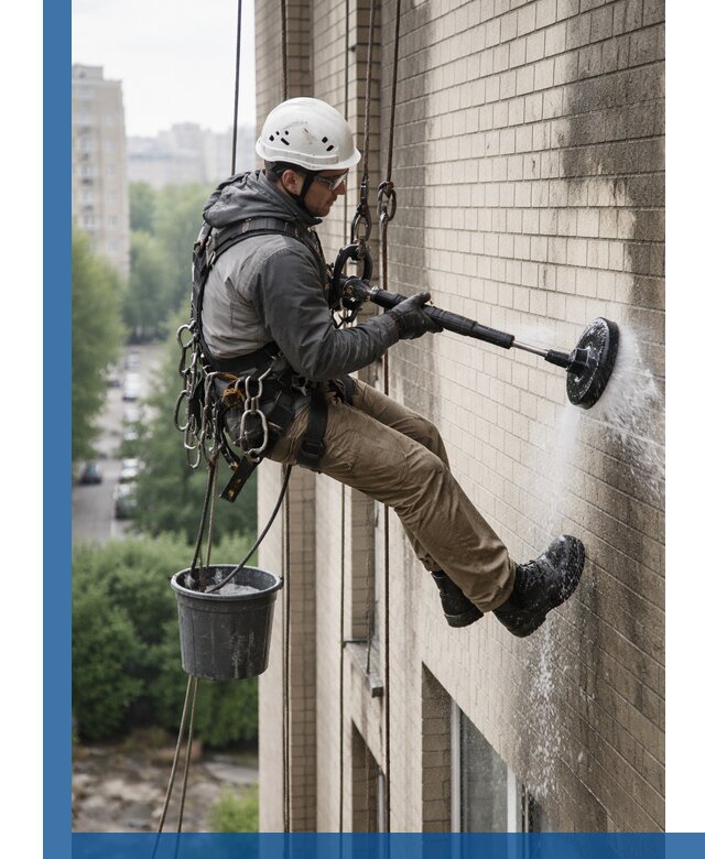 Очистка фасада от копоти в Оренбурге профессионально и безопасно