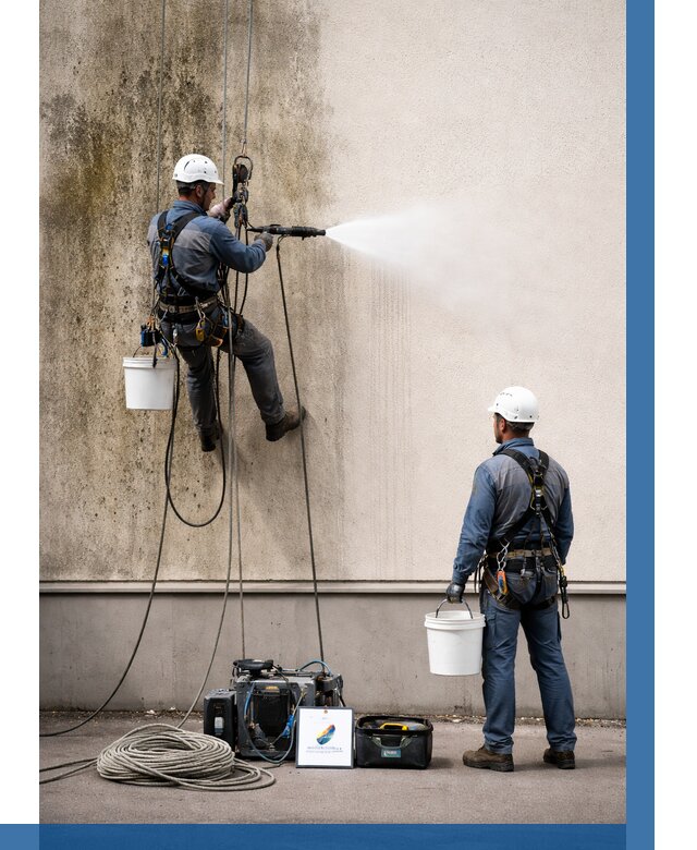 Очистка фасада от плесени в Оренбурге от 305 р. | ВЫСОТНИК-Рнб