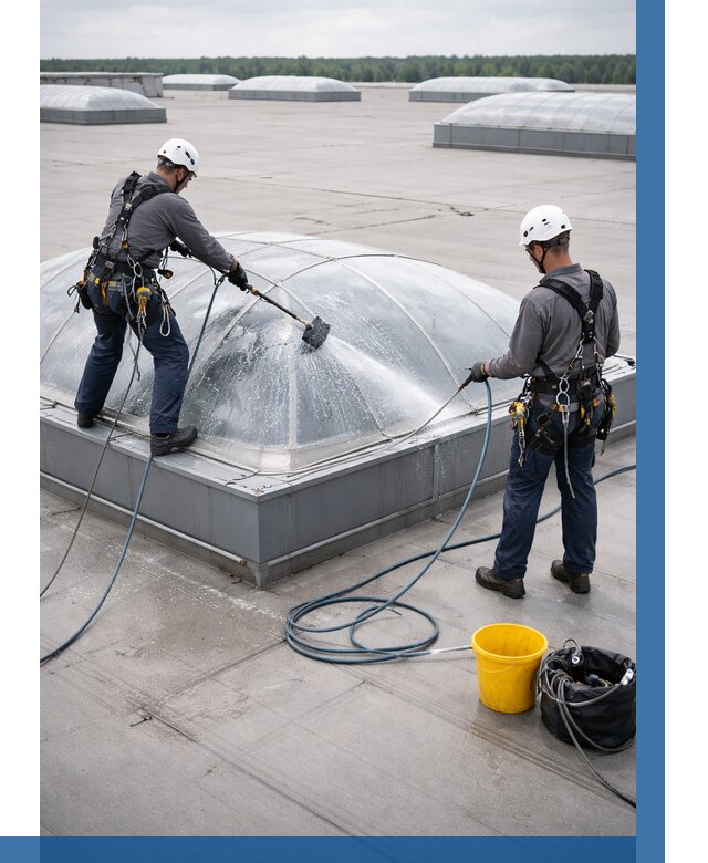 Мойка зенитных фонарей в Оренбурге, заказать от 4576 р. | ВЫСОТНИК-Рнб