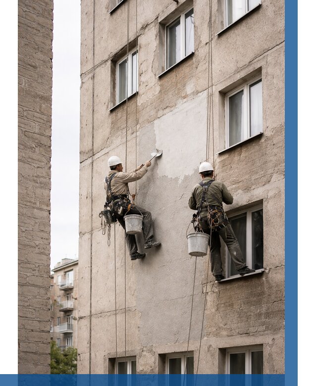 Косметический ремонт фасада в Оренбурге от 1119 р. | ВЫСОТНИК-Рнб