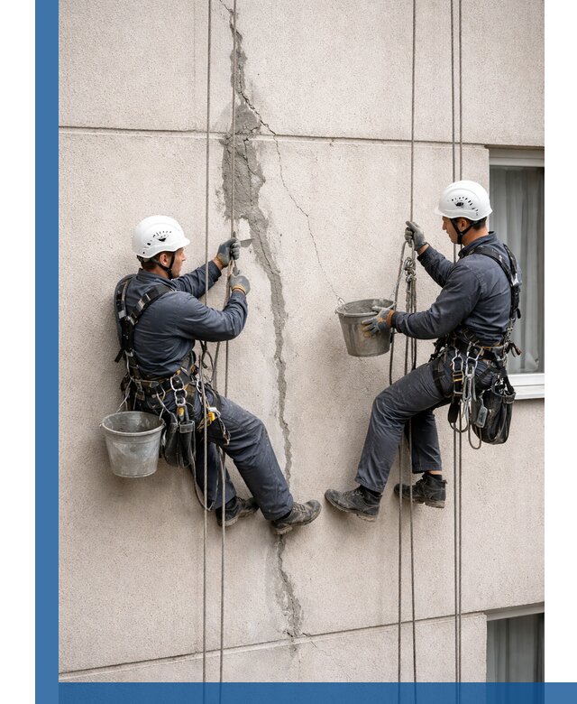 Заделка трещин на фасаде в Оренбурге с гарантийным ремонтом