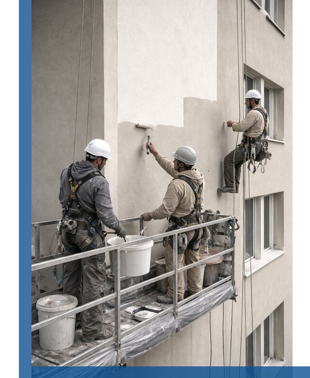 Покраска оштукатуренного фасада в Оренбурге под ключ с гарантией