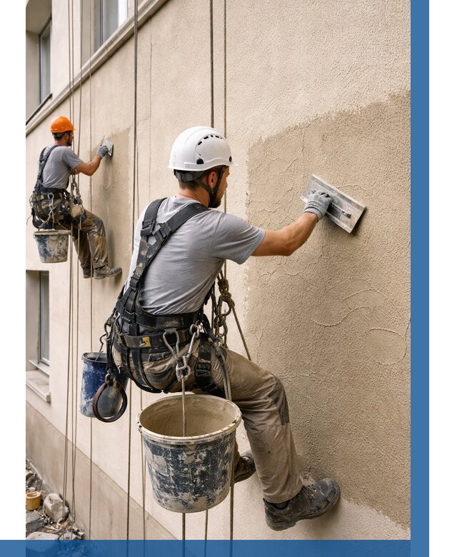 Декоративная штукатурка фасада в Оренбурге от 1220 р. | ВЫСОТНИК-Рнб