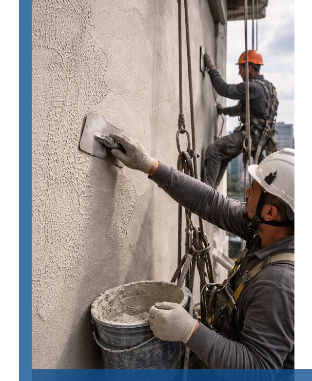 Декоративная штукатурка фасада с утеплением и защитой в Оренбурге