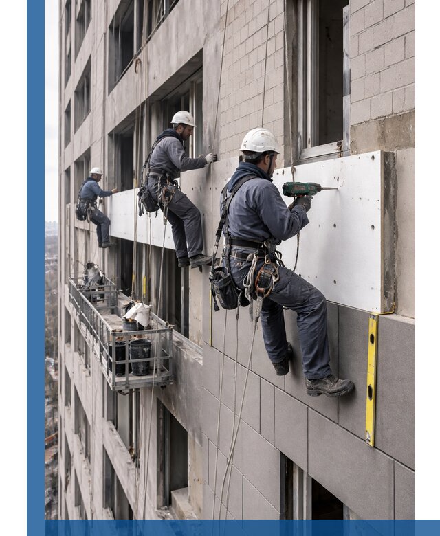 Монтаж фасадных термопанелей высокого качества в Оренбурге