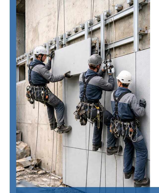 Монтаж вентилируемого фасада в Оренбурге под ключ с гарантией качества