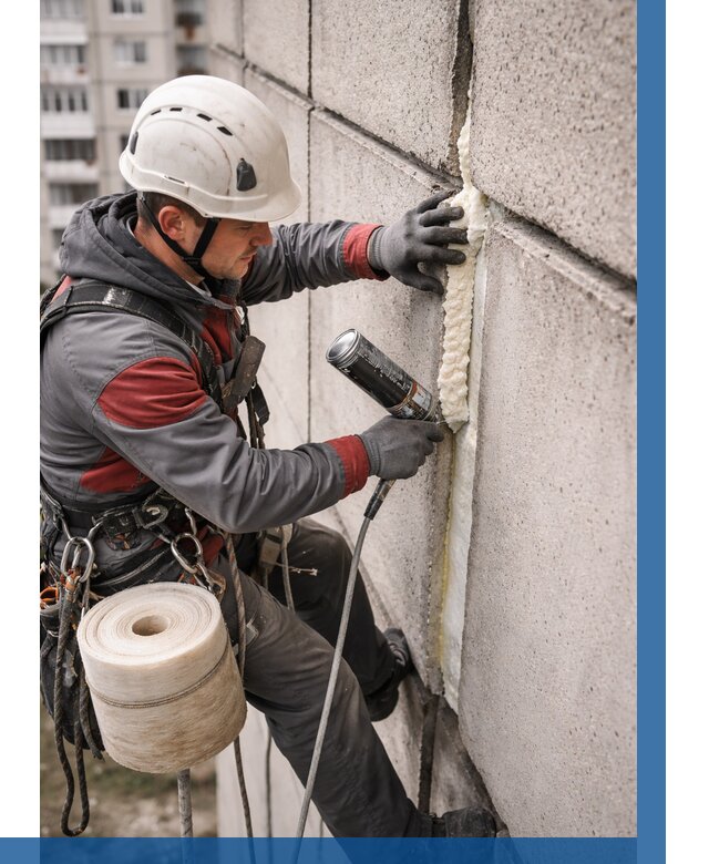 Утепление межпанельных швов в Оренбурге от 712 р. | ВЫСОТНИК-Рнб