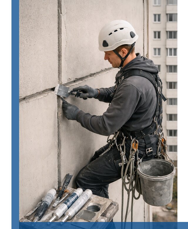 Ремонт межпанельных швов в Оренбурге герметизация и восстановление