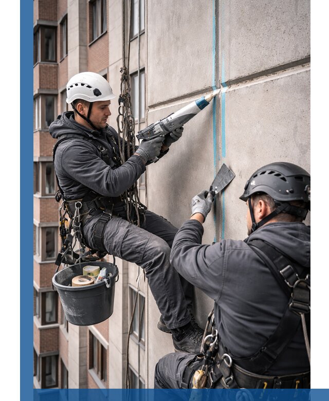 Вторичная герметизация швов фасада и кровли в Оренбурге