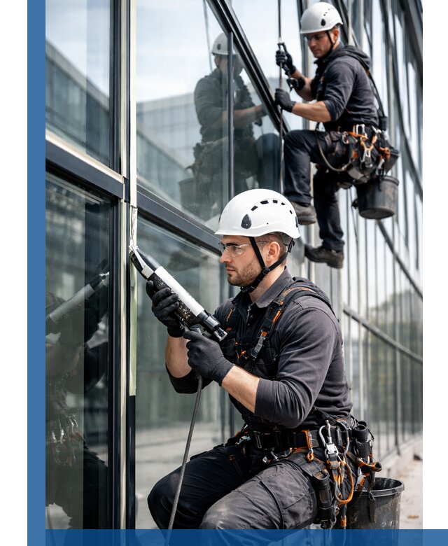 Герметизация витражных швов в Оренбурге для зданий и фасадов