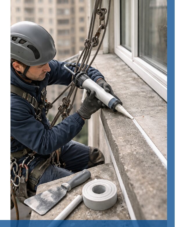 Герметизация балконного козырька в Оренбурге от 4576 р. | ВЫСОТНИК-Рнб