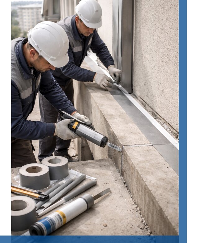 Герметизация примыкания балкона в Оренбурге от 4576 р. | ВЫСОТНИК-Рнб