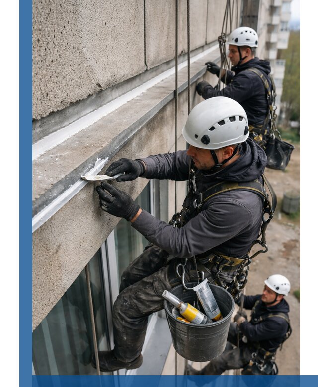 Герметизация примыкания балкона в Оренбурге под ключ с гарантией