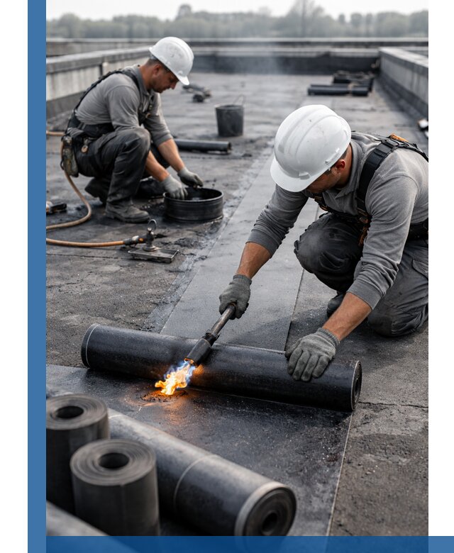 Ремонт рулонной кровли в Оренбурге герметизация и восстановление