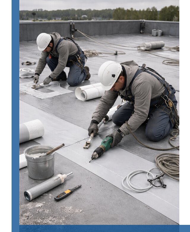 Ремонт мембранной кровли в Оренбурге качественно и с гарантией