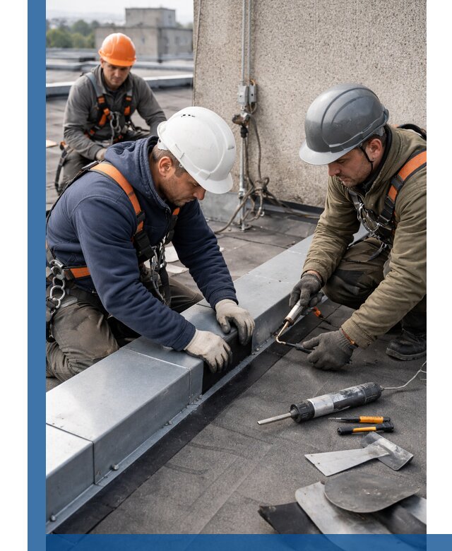 Ремонт кровельных примыканий в Оренбурге профессионально