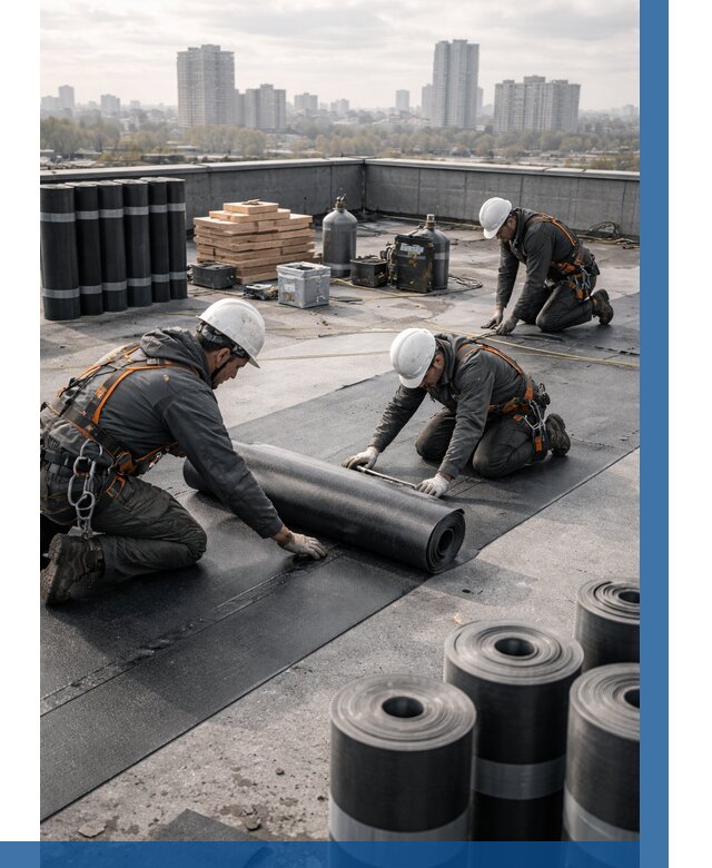 Монтаж мягкой кровли под ключ в Оренбурге от 458 р. | ВЫСОТНИК-Рнб