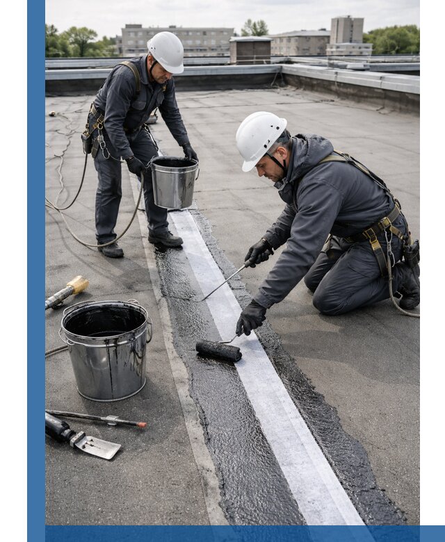 Гидроизоляция кровли мастикой в Оренбурге надежная защита