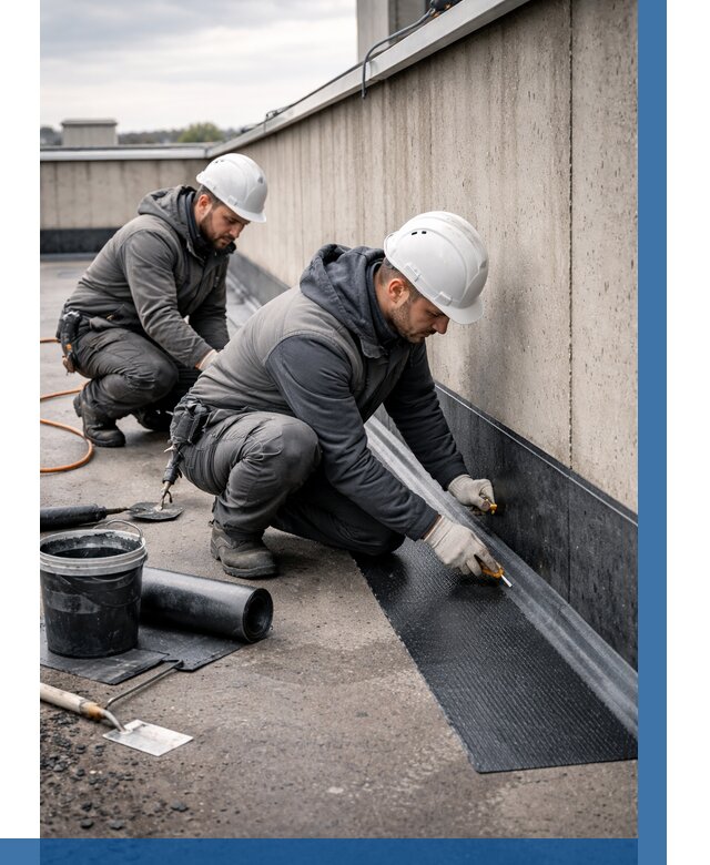 Гидроизоляция примыканий на кровле в Оренбурге от 915 р. | ВЫСОТНИК-Рнб