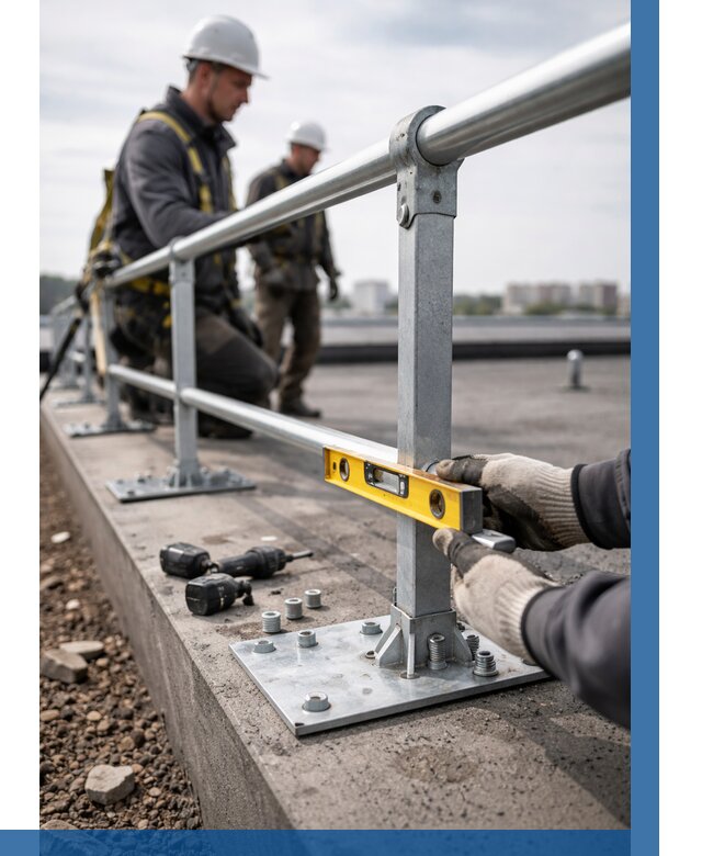 Монтаж кровельного ограждения в Оренбурге от 1220 р. | ВЫСОТНИК-Рнб