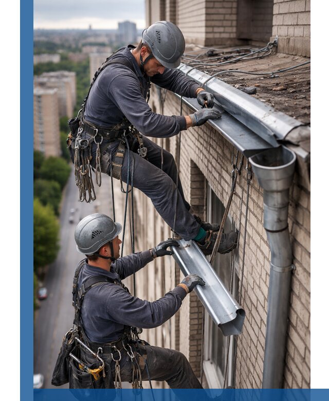 Ремонт водосточных желобов в Оренбурге, быстро и качественно