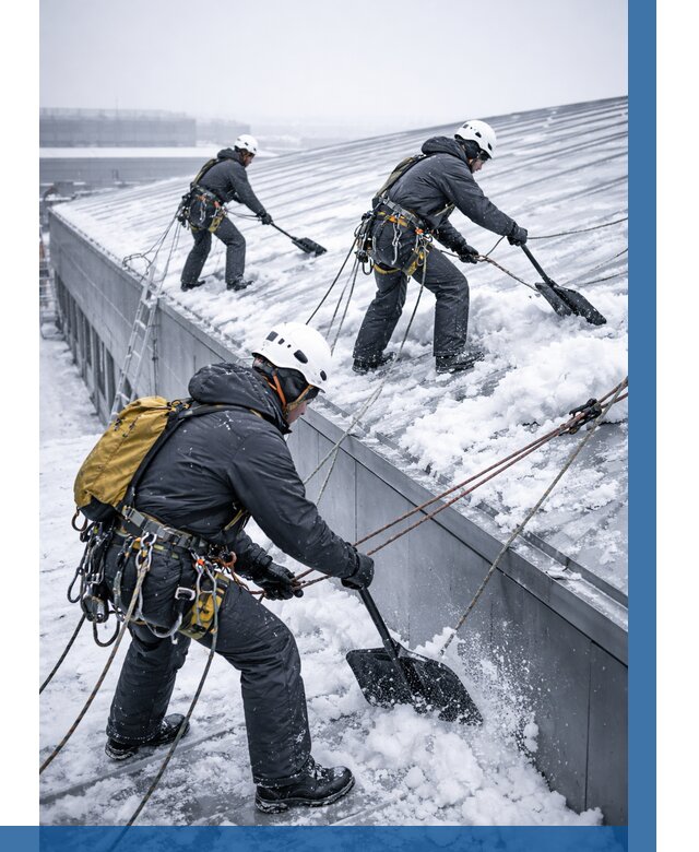 Очистка навесов от снега в Оренбурге от 4576 р. | ВЫСОТНИК-Рнб