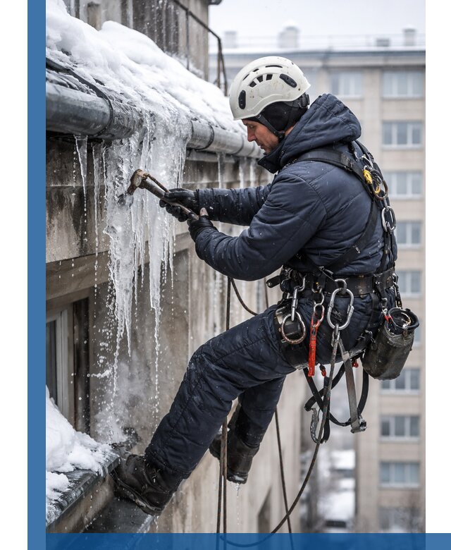 Удаление наледи и чистка водостоков в Оренбурге оперативно и безопасно