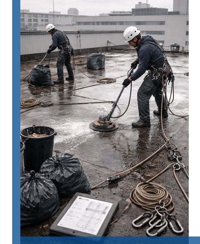 Плановая очистка кровли по графику в Оренбурге для безопасности