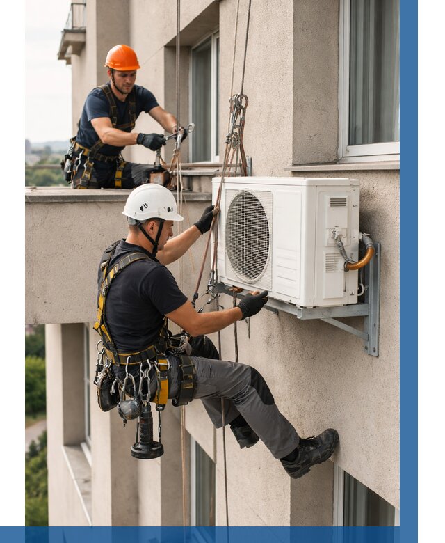 Монтаж внешнего блока кондиционера в Оренбурге от 6610 р. | ВЫСОТНИК-Рнб