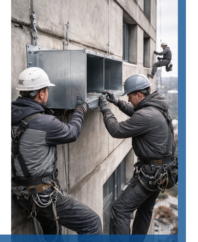 Монтаж вентиляционных коробов в Оренбурге от 3051 р. | ВЫСОТНИК-Рнб