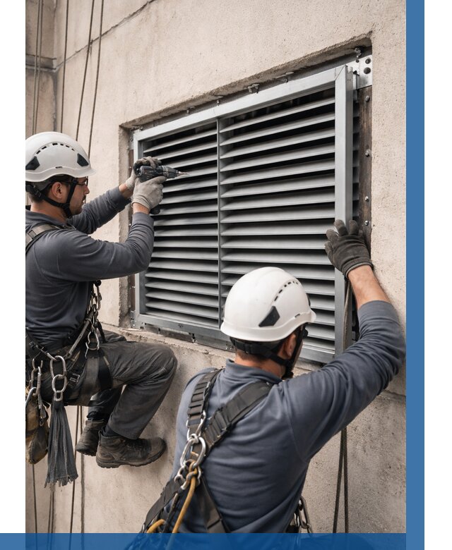 Монтаж вентиляционных решеток в Оренбурге от 4576 р. | ВЫСОТНИК-Рнб