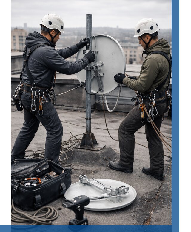 Демонтаж антенн на крыше в Оренбурге от 4576 р. | ВЫСОТНИК-Рнб