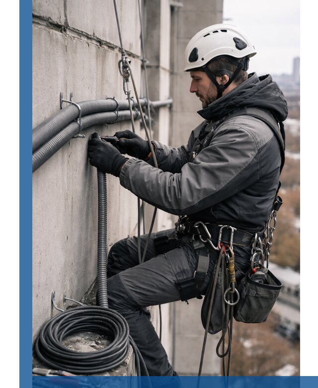 Профессиональный монтаж гофры для кабеля в Оренбурге с гарантией