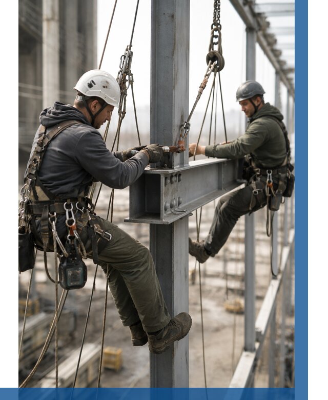 Монтаж металлоконструкций на высоте в Оренбурге от 3559 р. | ВЫСОТНИК-Рнб