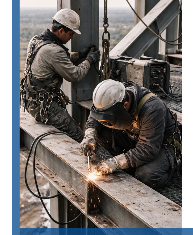 Высотные сварочные работы в Оренбурге для промышленных объектов