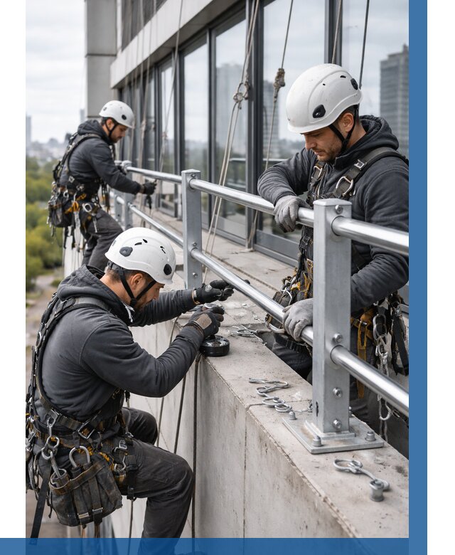 Монтаж ограждений на высоте в Оренбурге, от 1220 р. | ВЫСОТНИК-Рнб