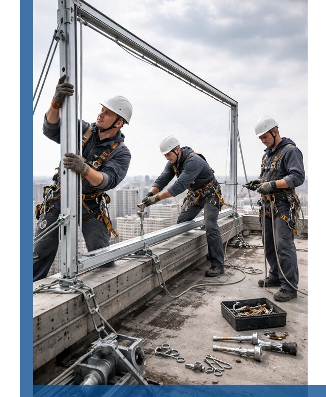 Монтаж крышных рекламных конструкций под ключ в Оренбурге