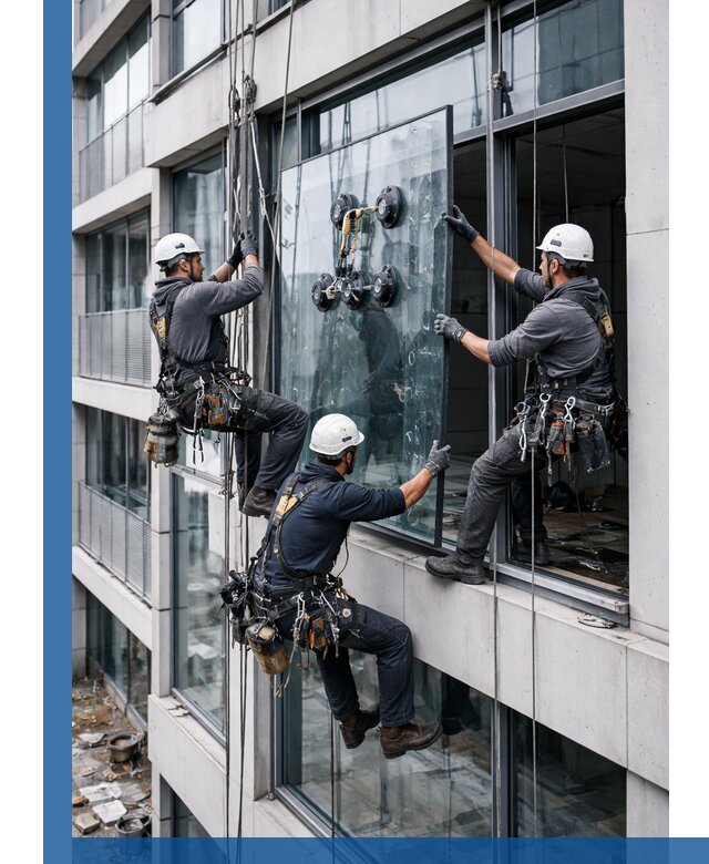 Фасадное остекление и монтаж витражей зданий в Оренбурге под ключ