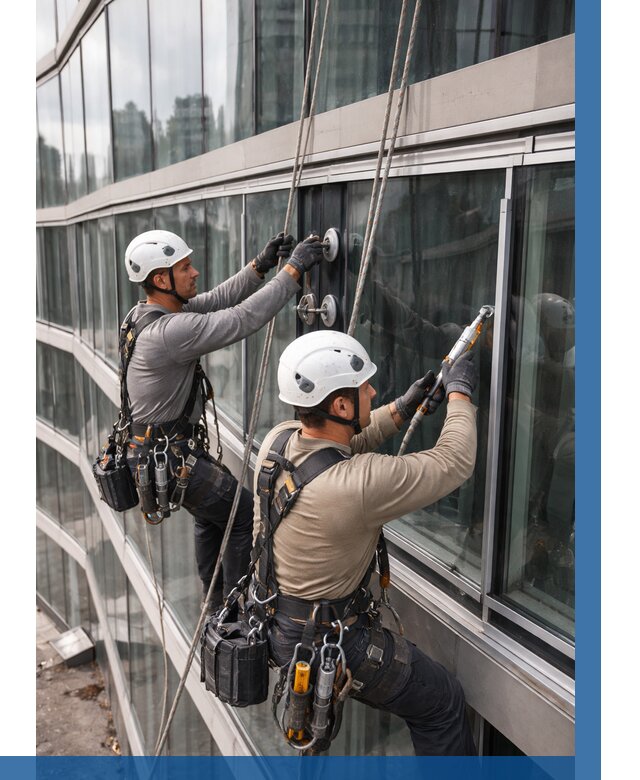 Радиусное остекление фасада в Оренбурге от 12203 р. | ВЫСОТНИК-Рнб