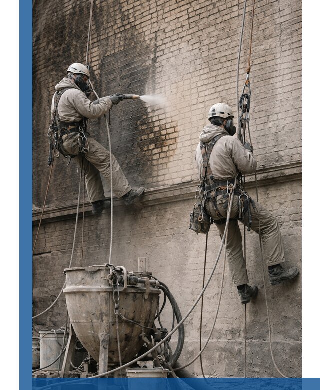 Пескоструйная очистка фасадов в Оренбурге профессионально