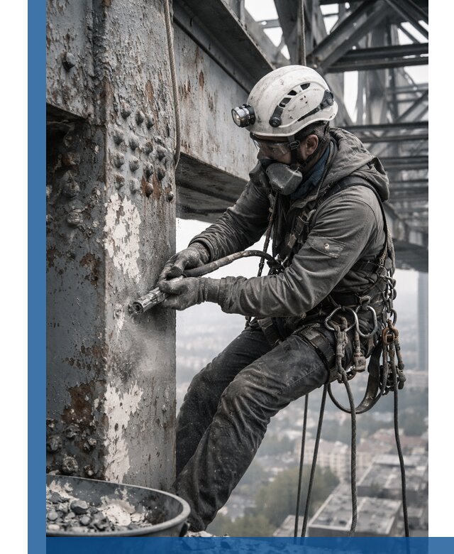 Удаление старой краски с металлических конструкций в Оренбурге