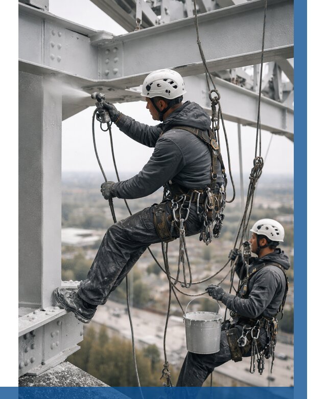 Покраска металлоконструкций на высоте в Оренбурге 356 р |ВЫСОТНИК-Рнб