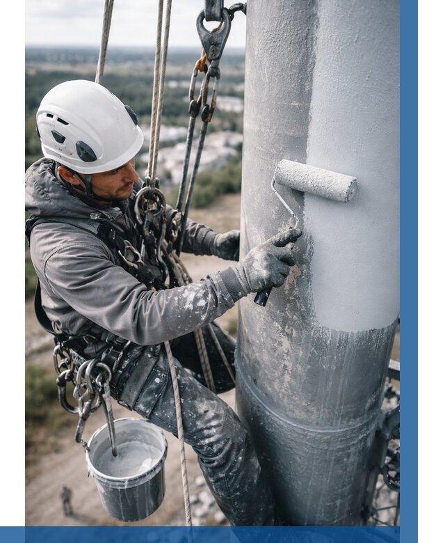 Покраска мачт связи под ключ в Оренбурге от 864 р. | ВЫСОТНИК-Рнб