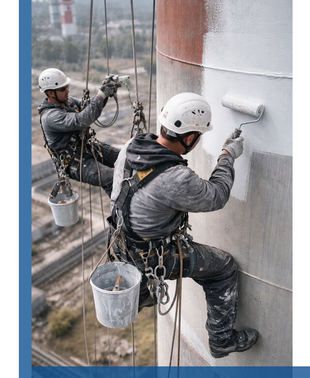 Покраска дымовых труб в Оренбурге: антикоррозийная защита и восстановление