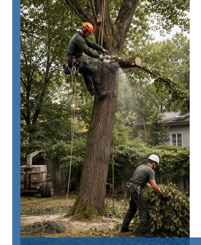 Кронирование деревьев в Оренбурге, безопасная высотная обрезка
