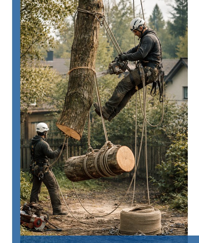 Валка деревьев частями в Оренбурге, безопасно и аккуратно