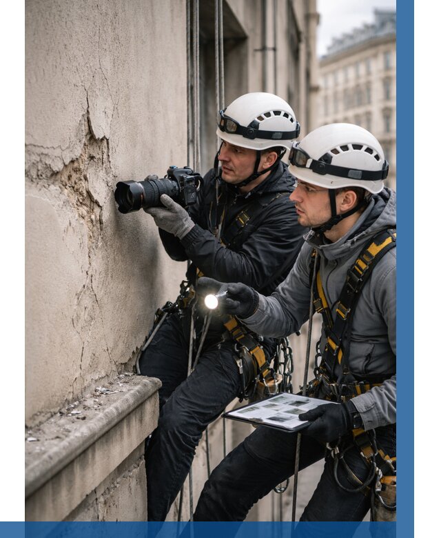 Фотофиксация дефектов фасада в Оренбурге от 4576 р. | ВЫСОТНИК-Рнб